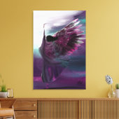 Toile Extra Grand Chrétien Abstrait Angel Purple (Insitu(Salon))