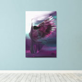 Toile Extra Grand Chrétien Abstrait Angel Purple (Insitu (Plancher de Bois))