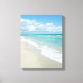 Toile Extreme Relaxation Plage Vue Sable blanc (Recto)