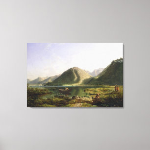 Toile Extrémité du Lac Léman, 1835 (huile sur la toil