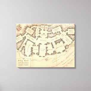 Toile extrémité du sac