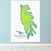 Toile Eysturoy Iles Féroé Plan de voyage (Insitu (Plancher de Bois))