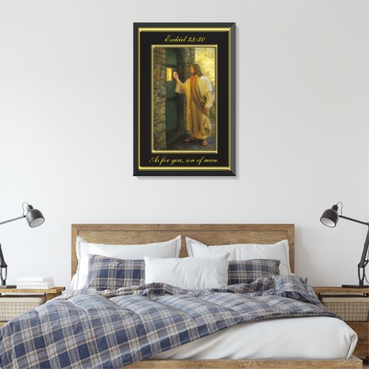 Toile Ezéchiel 33:30 Et toi, fils de l'homme. (Insitu(Chambre))
