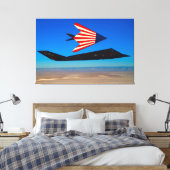 Toile F-117 NIGHTHAWK 32x48 (Insitu(Chambre))