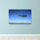 Toile F-15E de l'armée de l'air américaine attaque les a (Insitu (Plancher de Bois))