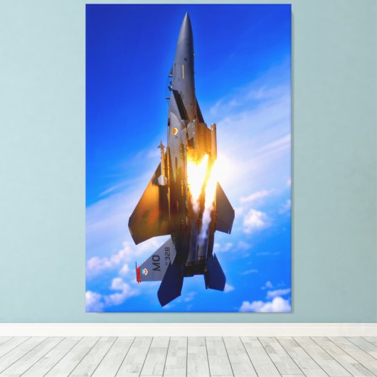 Toile F-15E GRÈVE EAGLE 32x48 (Insitu (Plancher de Bois))