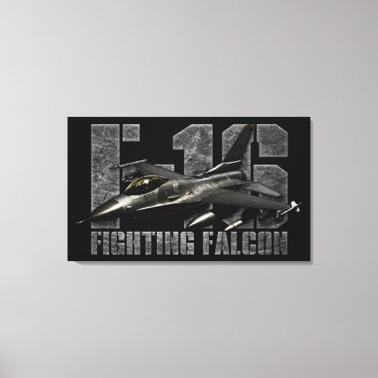 Toile F-16 Faucon combattant (Recto)