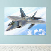 Toile F-22 Raptor Military Jet (Insitu (Plancher de Bois))