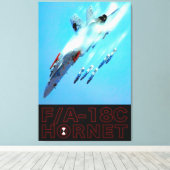 Toile F/A-18C HORNET 32 x 48 (Insitu (Plancher de Bois))