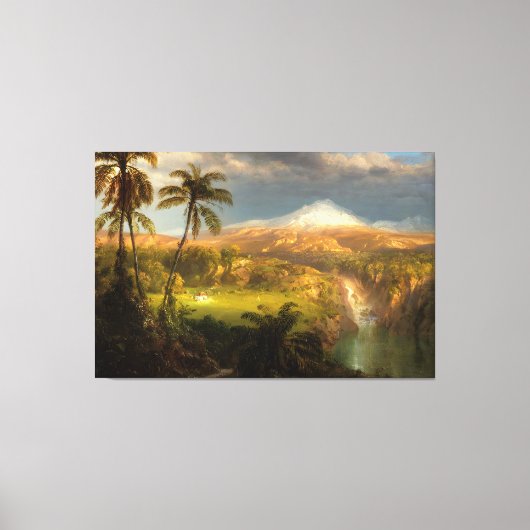 Toile F. E. ÉGLISE - Douche dans les tropiques 1872 (Recto)