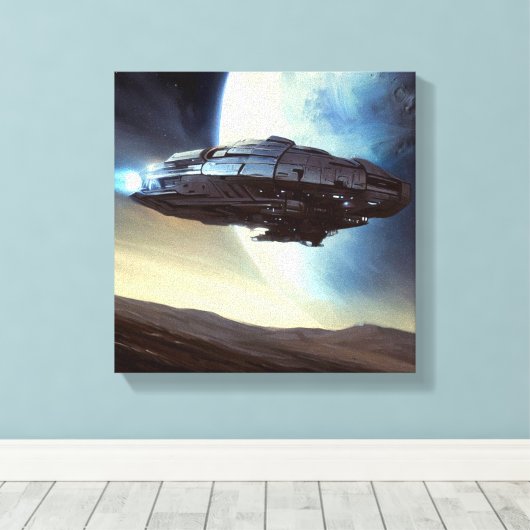 Toile F. vaisseau spatial orbitant 2 (Insitu (Plancher de Bois))