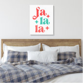 Toile Fa La La - Festive vacances Typographie Design (Insitu(Chambre))