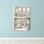 Toile Fabrication de papier, de l'Encyclopédie des Scien (Insitu (Plancher de Bois))