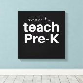 Toile Fabriqué pour enseigner prek drôle professeur de p (Insitu (Plancher de Bois))