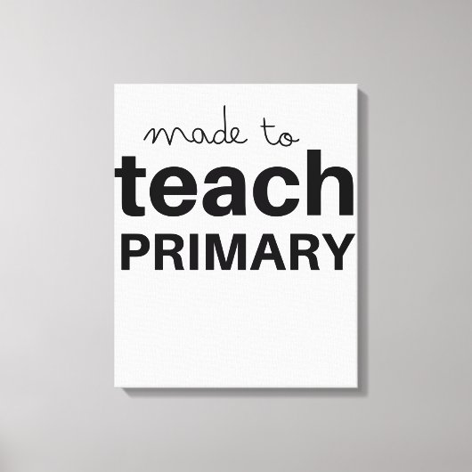 Toile Fabriqué pour enseigner prek primaire enseignant d (Recto)