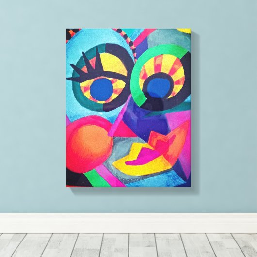 Toile Face Abstraite #2 (Insitu (Plancher de Bois))