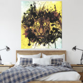 Toile face de lion (Insitu(Chambre))