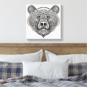 Toile Face d'ours inspirée 6 (Insitu(Chambre))