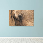 Toile Face d'un éléphant (Insitu (Plancher de Bois))