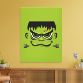 Toile Face Frankenstein Halloween (Insitu(Salon))