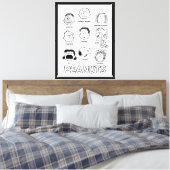 Toile Faces d'arachides (Insitu(Chambre))