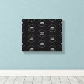 Toile Facile à remplacer Logo et Motif de texte modifiab (Insitu (Plancher de Bois))