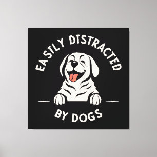Toile Facilement distrait par les chiens