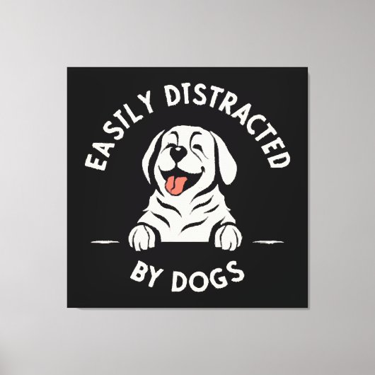 Toile Facilement distrait par les chiens (Recto)