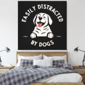 Toile Facilement distrait par les chiens (Insitu(Chambre))