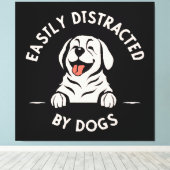 Toile Facilement distrait par les chiens (Insitu (Plancher de Bois))