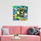 Toile Façons De Vivre - Art Neurographique 7 (Insitu(Salon))