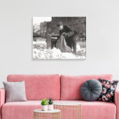 Toile Facteur dans la neige, 1922 (Insitu(Salon))