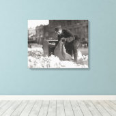Toile Facteur dans la neige, 1922 (Insitu (Plancher de Bois))