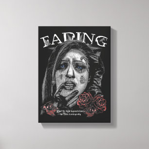 Toile Fading - Conception de streetwear gothique