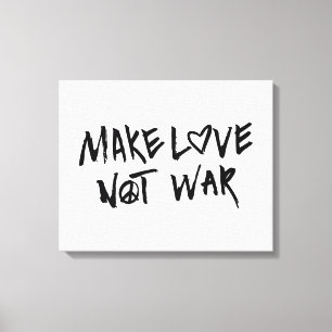Toile Faire de l'amour pas de la guerre