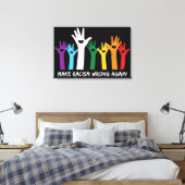 Toile Faire du racisme de mauvaises mains de coeur (Insitu(Chambre))
