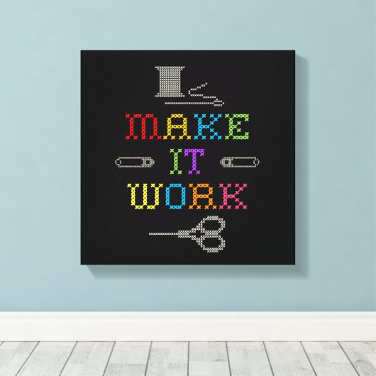 Toile Faire en sorte que ça fonctionne (Insitu (Plancher de Bois))