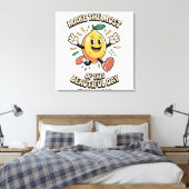 Toile Faire le Maximum – Affiche d'Art de Citron (Insitu(Chambre))