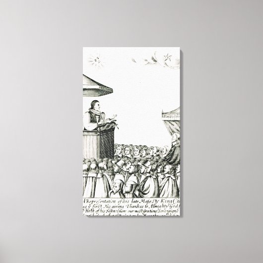 Toile Faire-part de la naissance du fils de Charles Ier (Recto)