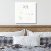 Toile Faire-part de naissance bébé garçon (Insitu(Chambre))