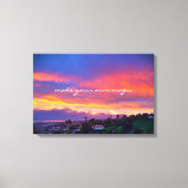 Toile Faire une citation magique de script orange bleu l (Recto)