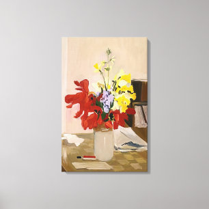 Toile Fairfield Porter - ANEMONE ET DAFFODIL 1965