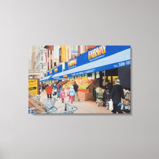 Toile Fairway Market NYC Canvas (Recto)