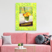 Toile Faisceaux En Verre Photographie Bordure Jaune (Insitu(Salon))