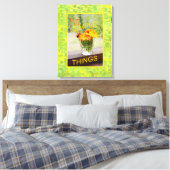 Toile Faisceaux En Verre Photographie Bordure Jaune (Insitu(Chambre))