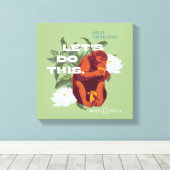 Toile "Faisons ça" Singe - Le Lotus Blanc (Insitu (Plancher de Bois))