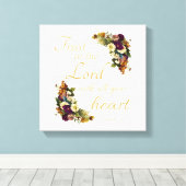Toile Faites confiance à l'Éternel avec tout votre coeur (Insitu (Plancher de Bois))