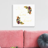 Toile Faites confiance à l'Éternel avec tout votre coeur (Insitu(Salon))