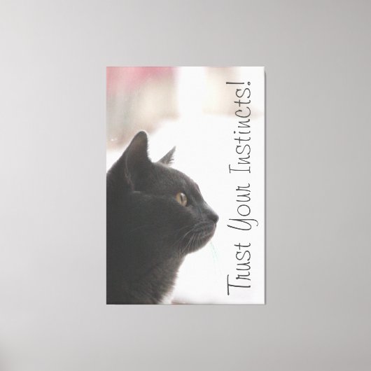 Toile Faites confiance à vos instincts (Recto)