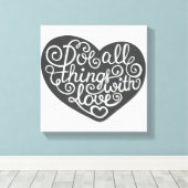 Toile Faites Tout Avec Amour (Insitu (Plancher de Bois))